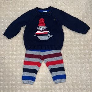 Baby 3-6 months sweater and pants set